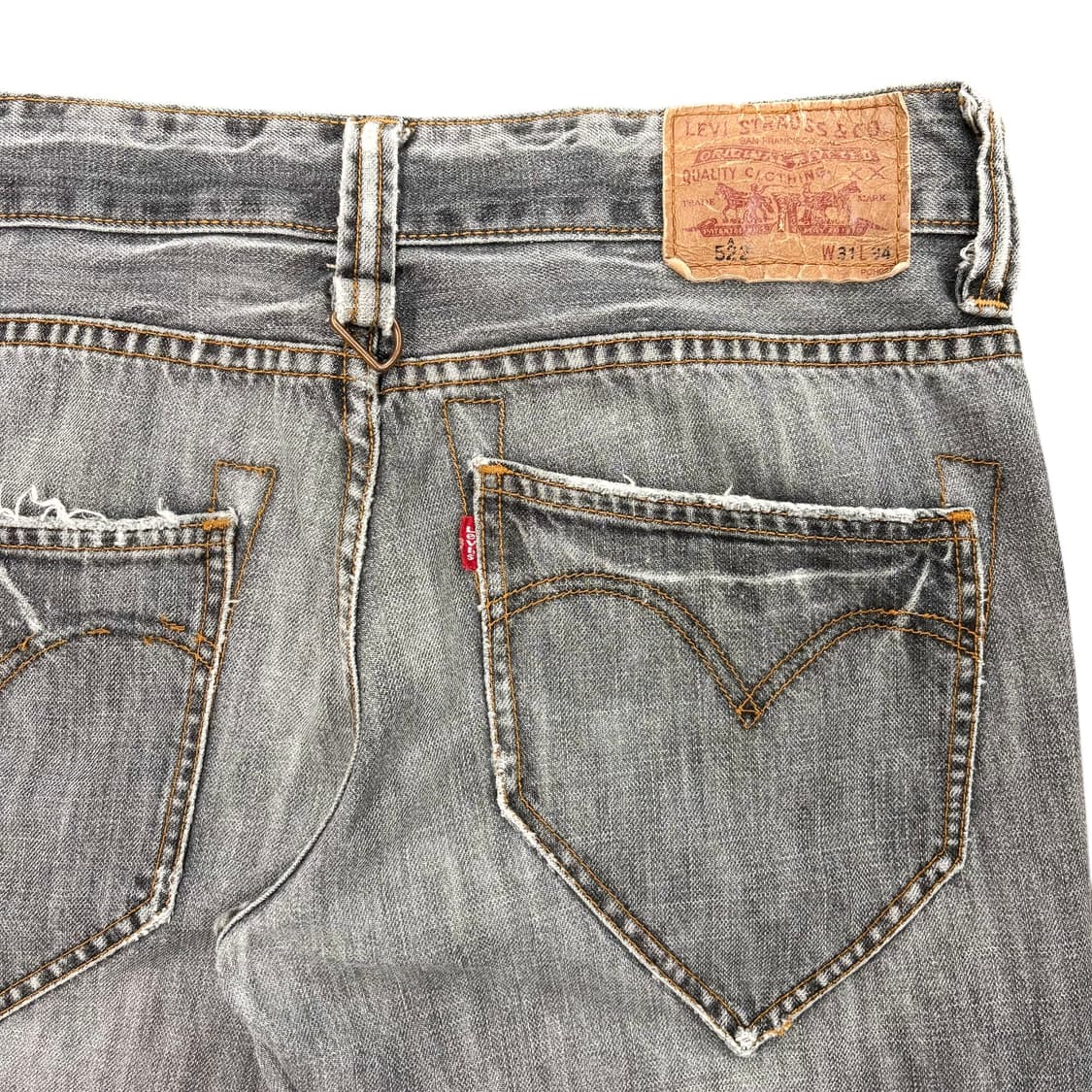 (32) 90s 리바이스 522A 웨스턴 그레이 진 상품이미지2