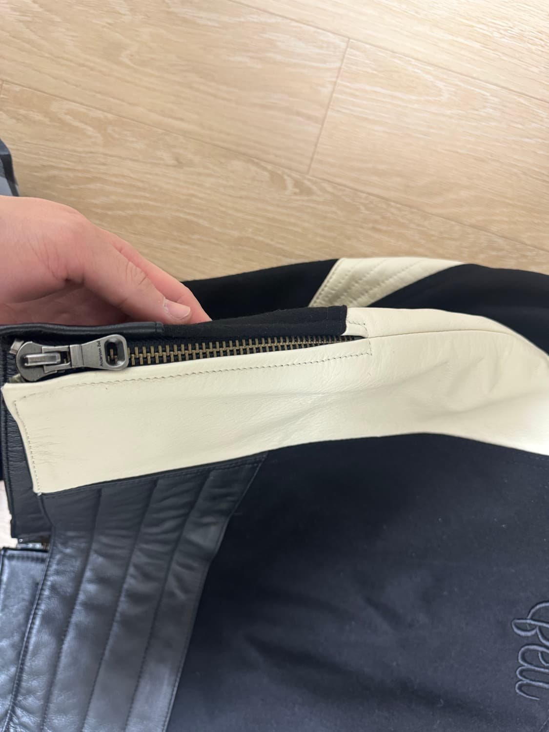 [M] 앤더슨벨 레더 모터사이클 패디드 자켓 판매 상품이미지5