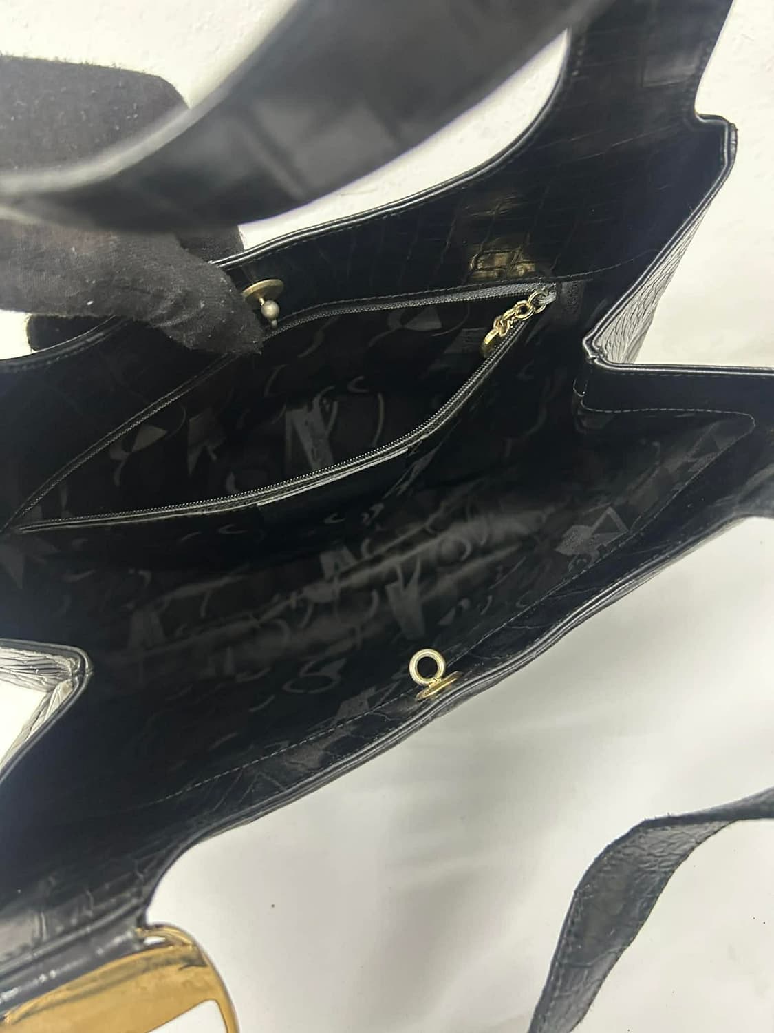 살바토레 페라가모 악어가죽 엠보 호보백 숄더 토트백 상품이미지6