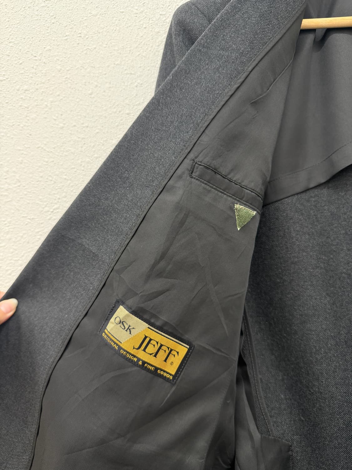 Osk jeff 빈티지 더블 브레스티드 울 블레이저 상품이미지3