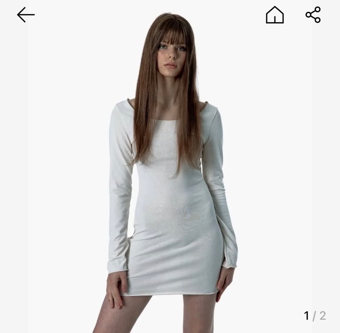 니트 롱슬리브 탑 드레스 상품이미지2