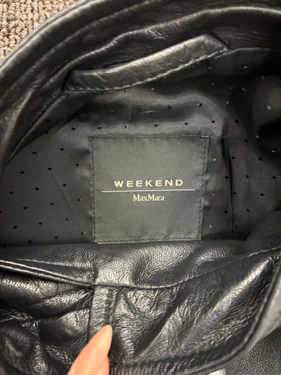 28)Max Mara 막스마라 여성 2way 지퍼 가죽 자켓 상품이미지7