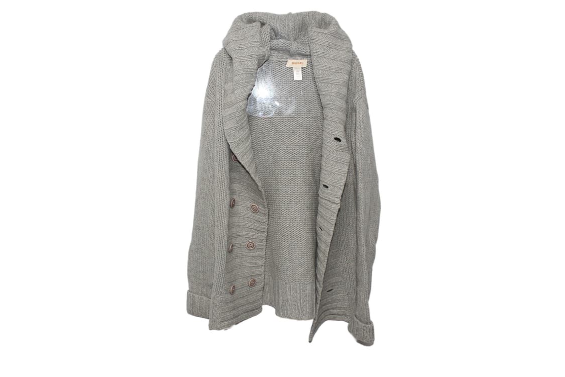 2000s 디젤 니트 케이프 후드 가디건 상품이미지1