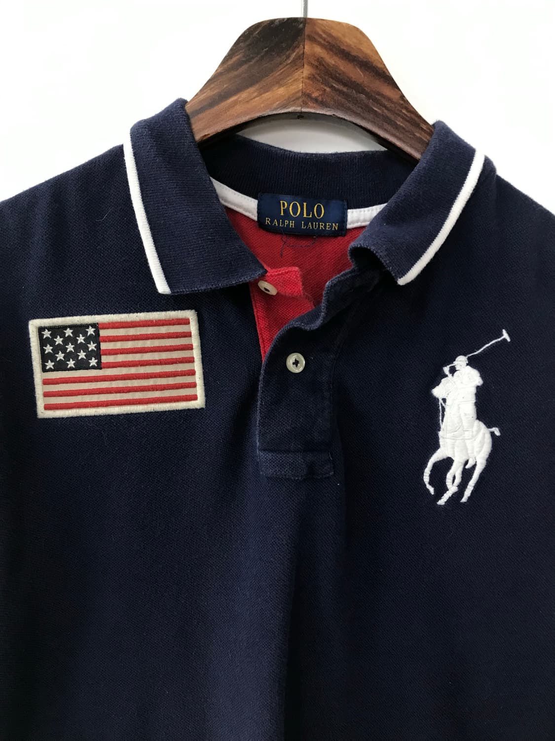 폴로 랄프로렌 빅포니 성조기 피케 반팔 카라 티셔츠 상품이미지4
