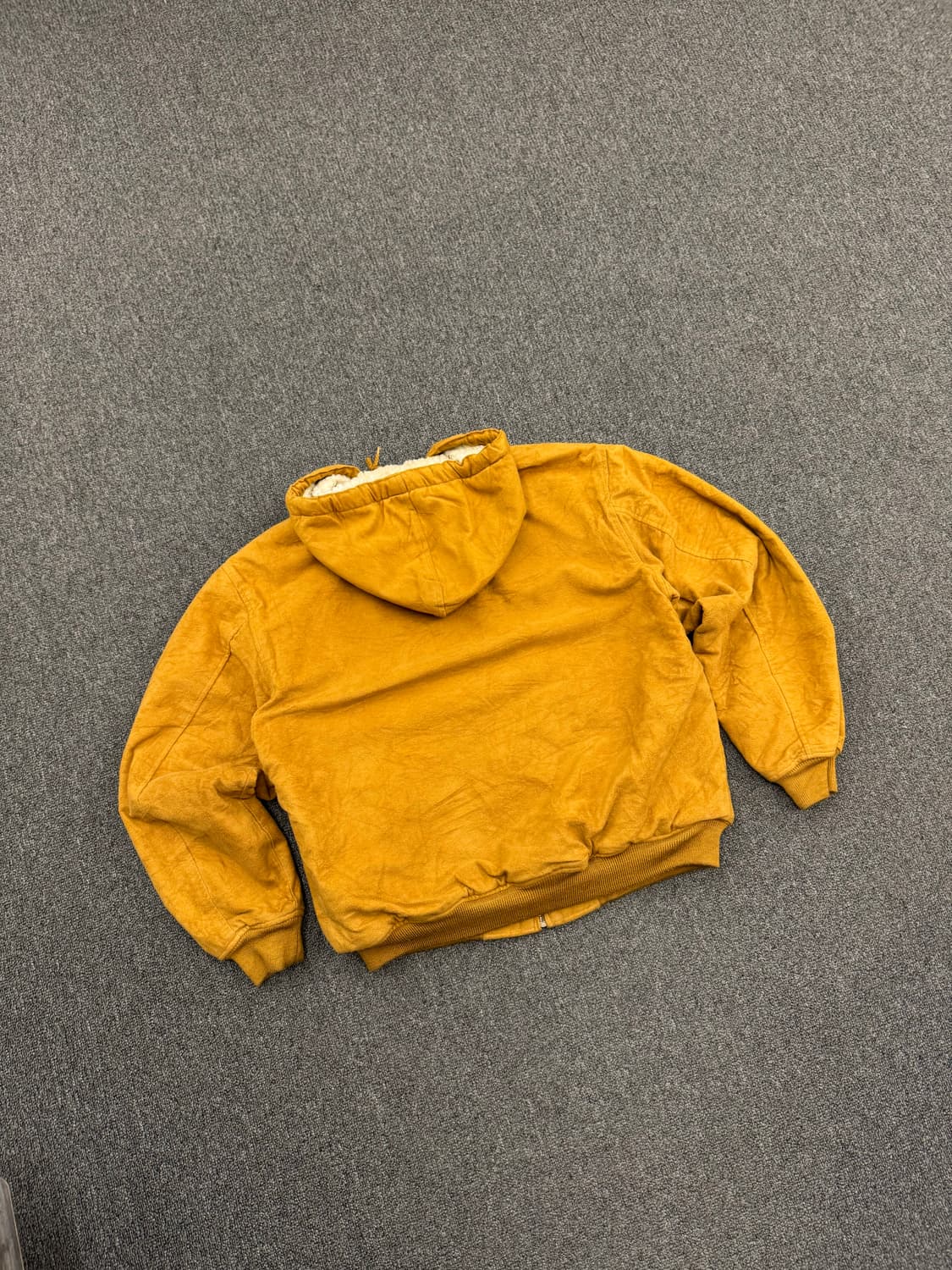 L)Vintage URBAN CITY 머스타드 양털 후드집업 상품이미지4