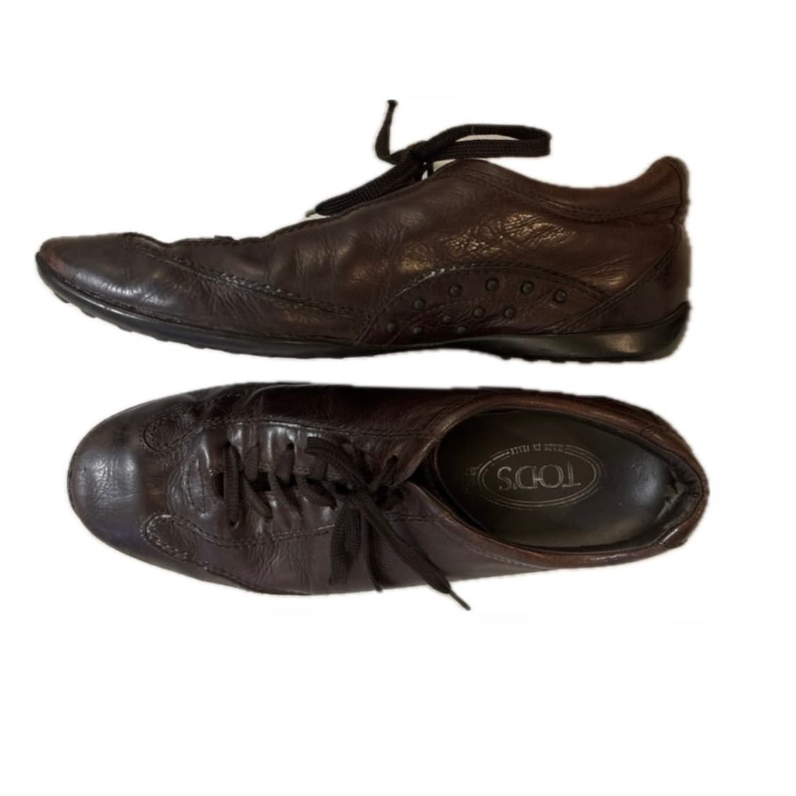 TOD’S 토즈 브라운 레더 슈즈 7.5 상품이미지2