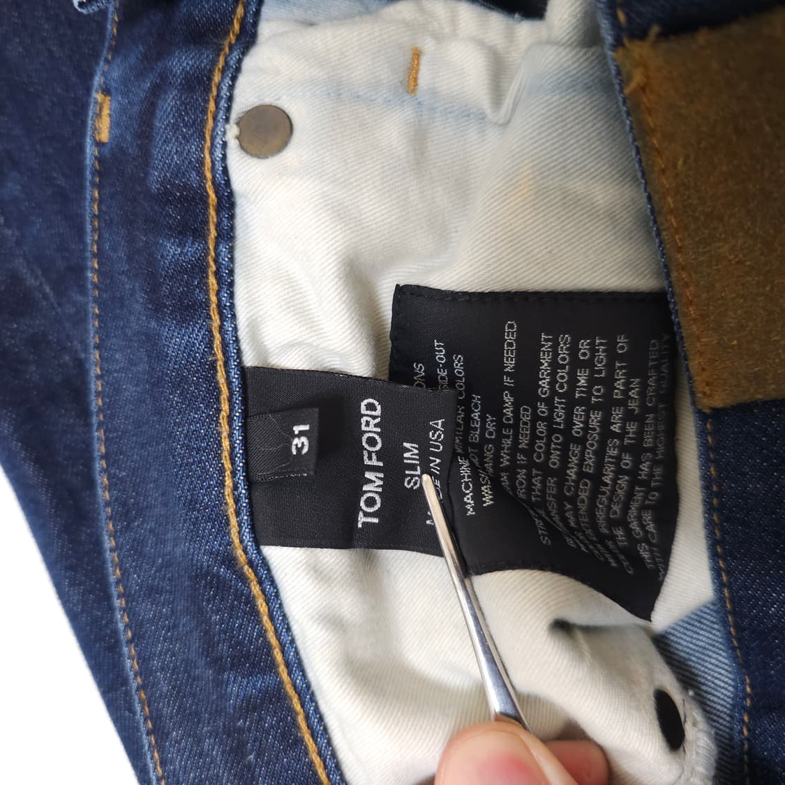 톰포드 딥블루 데님 팬츠 상품이미지3