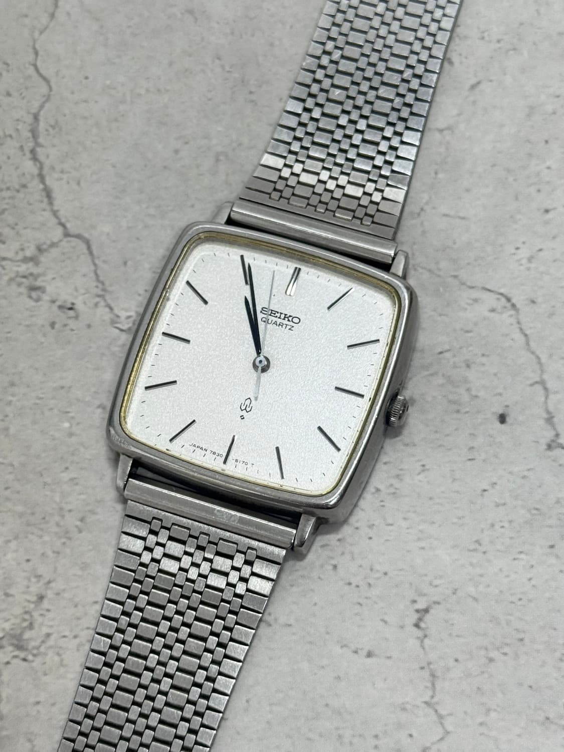 80s 빈티지 세이코 탱크 쿼츠 상품이미지2