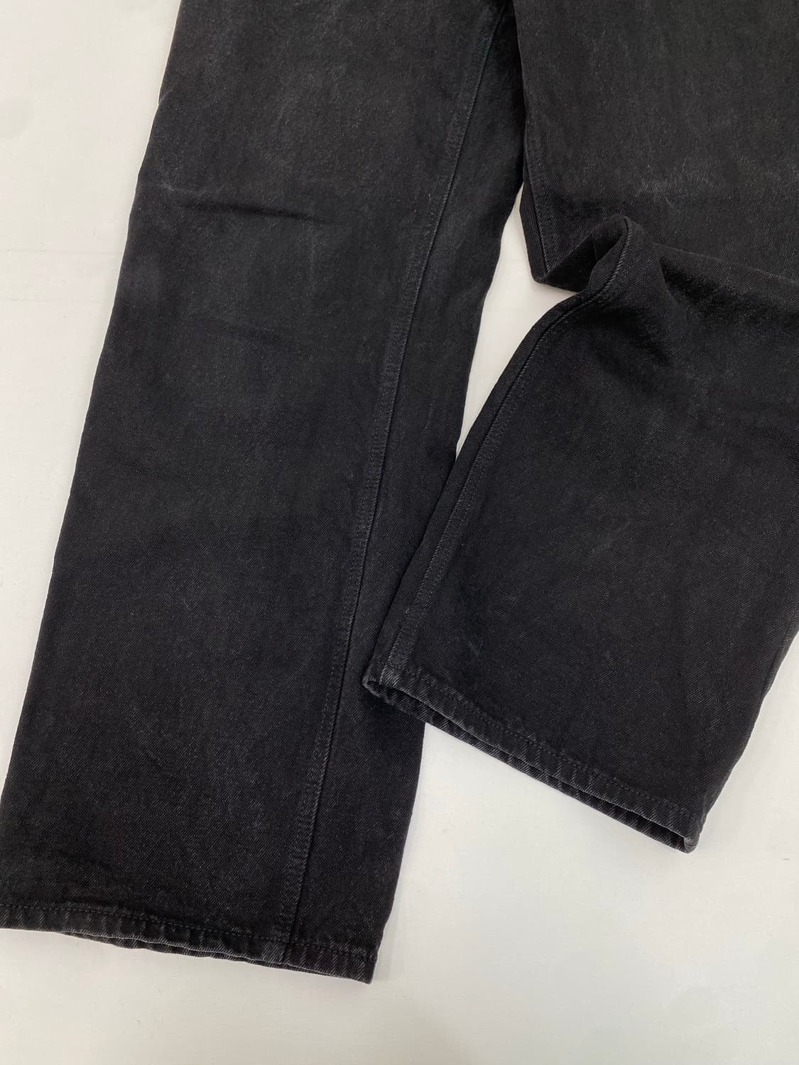 무신사 스탠다드 와이드 데님 블랙 (31) 상품이미지2