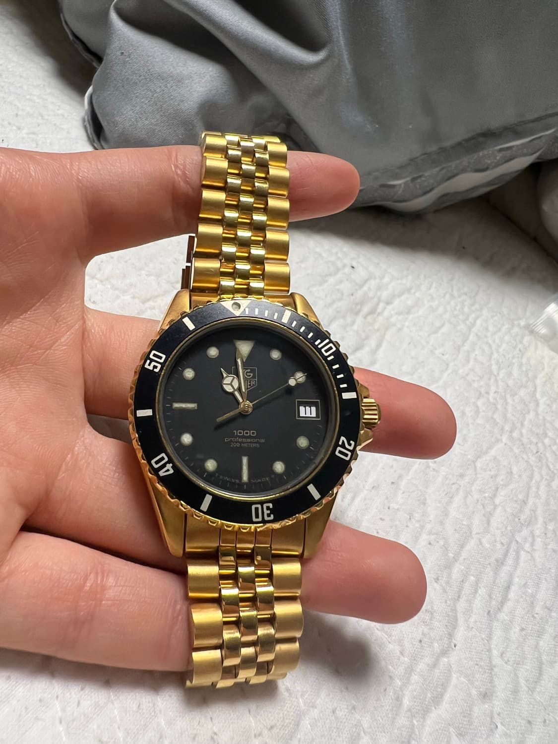 태그호이어 1000 다이버 금장 울프 오브 월스트리트 디카프리오 시계 상품이미지9