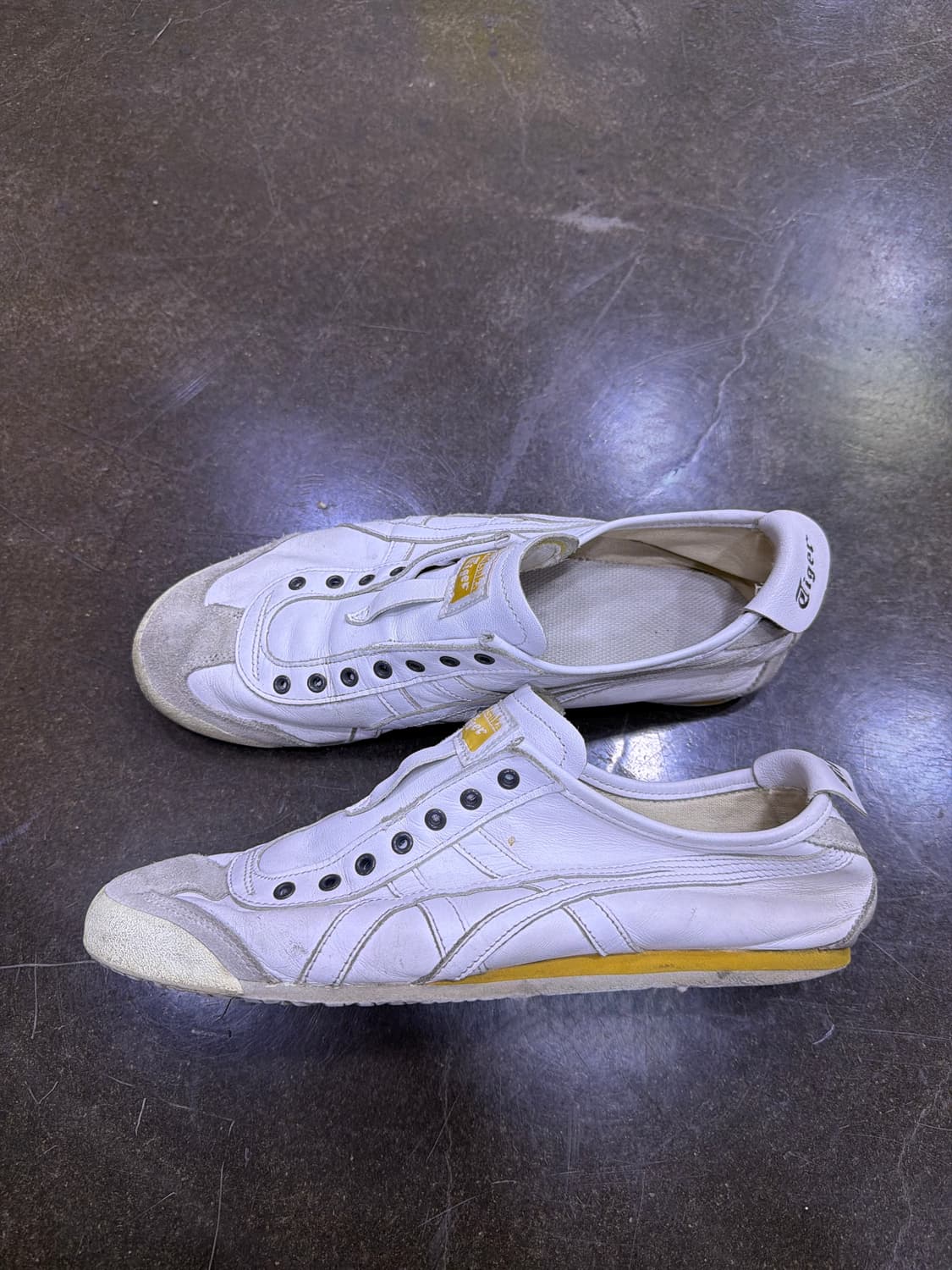 오니츠카타이거 멕시코66 슬립온 화이트 옐로우 275 상품이미지6