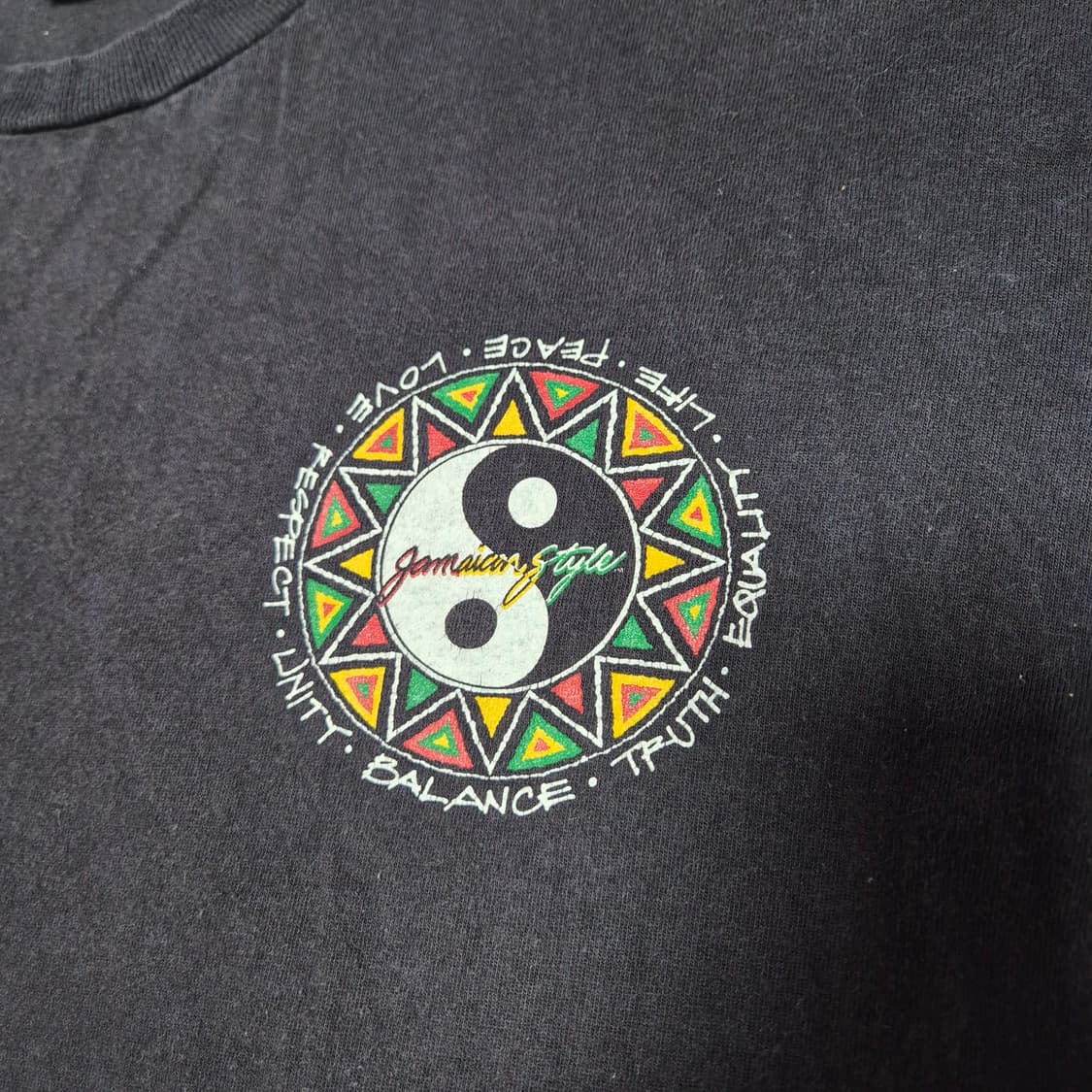 90s Jamaican style 싱글스티치 티셔츠 (XL) 상품이미지2