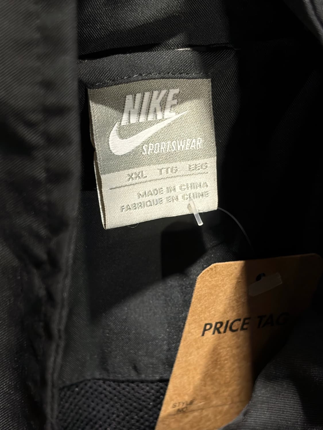 XXL 나이키 NIKE 스우시 사선라인 차콜 나일론 자켓 상품이미지5