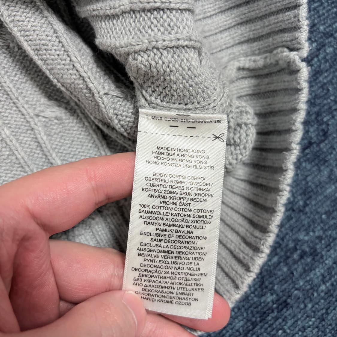 폴로 랄프로렌(18-20) 꽈배기 니트 상품이미지6