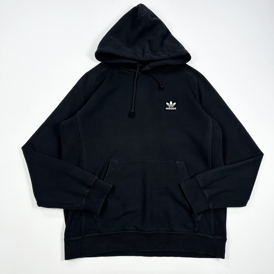 아디다스 트레포일 로고 블랙 후드티 (L 여성추천) 상품이미지2