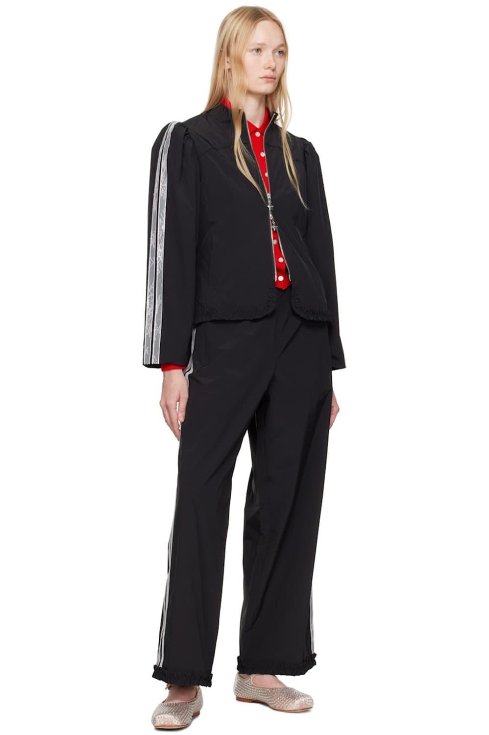 [XS,S]샌디리앙 25ss Eilee 트랙 자켓/블랙 상품이미지4