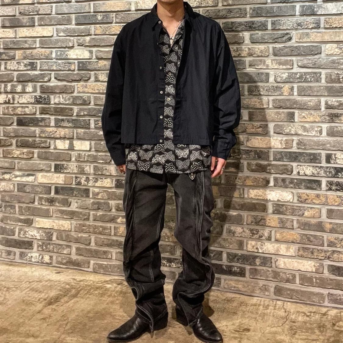 언유즈드 x 1LDK 코튼 드로우 셔츠 재킷 상품이미지4