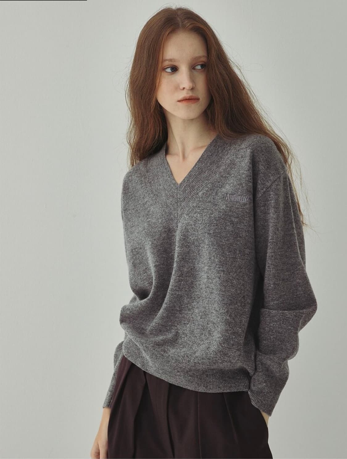 매그제이(MAGJAY) 소프트 캐시미어 울 혼방 니트 Free 상품이미지1
