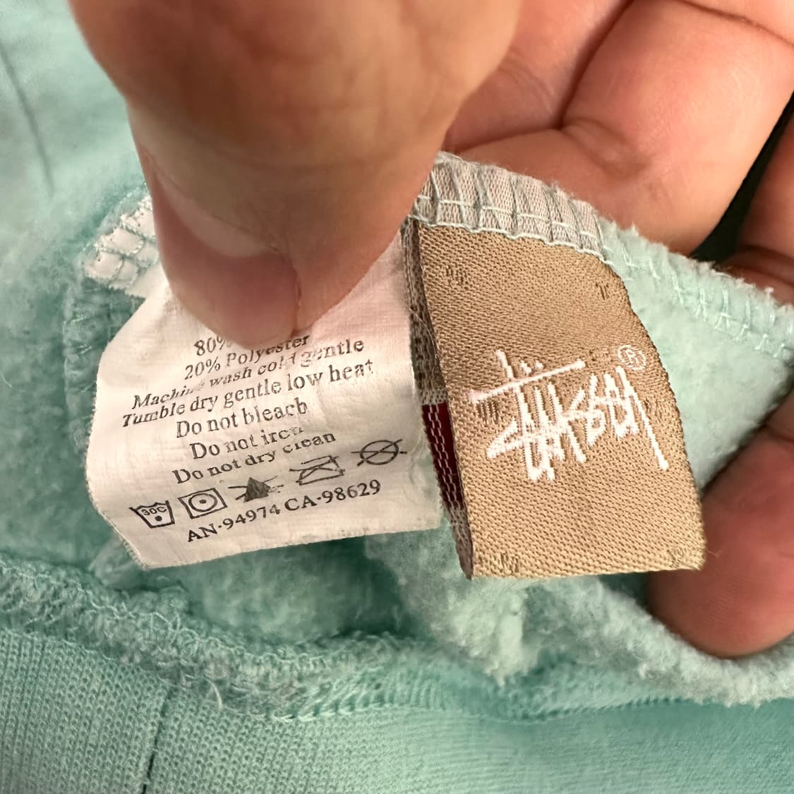 스투시 월드투어 후드티 ‘민트’ 상품이미지7