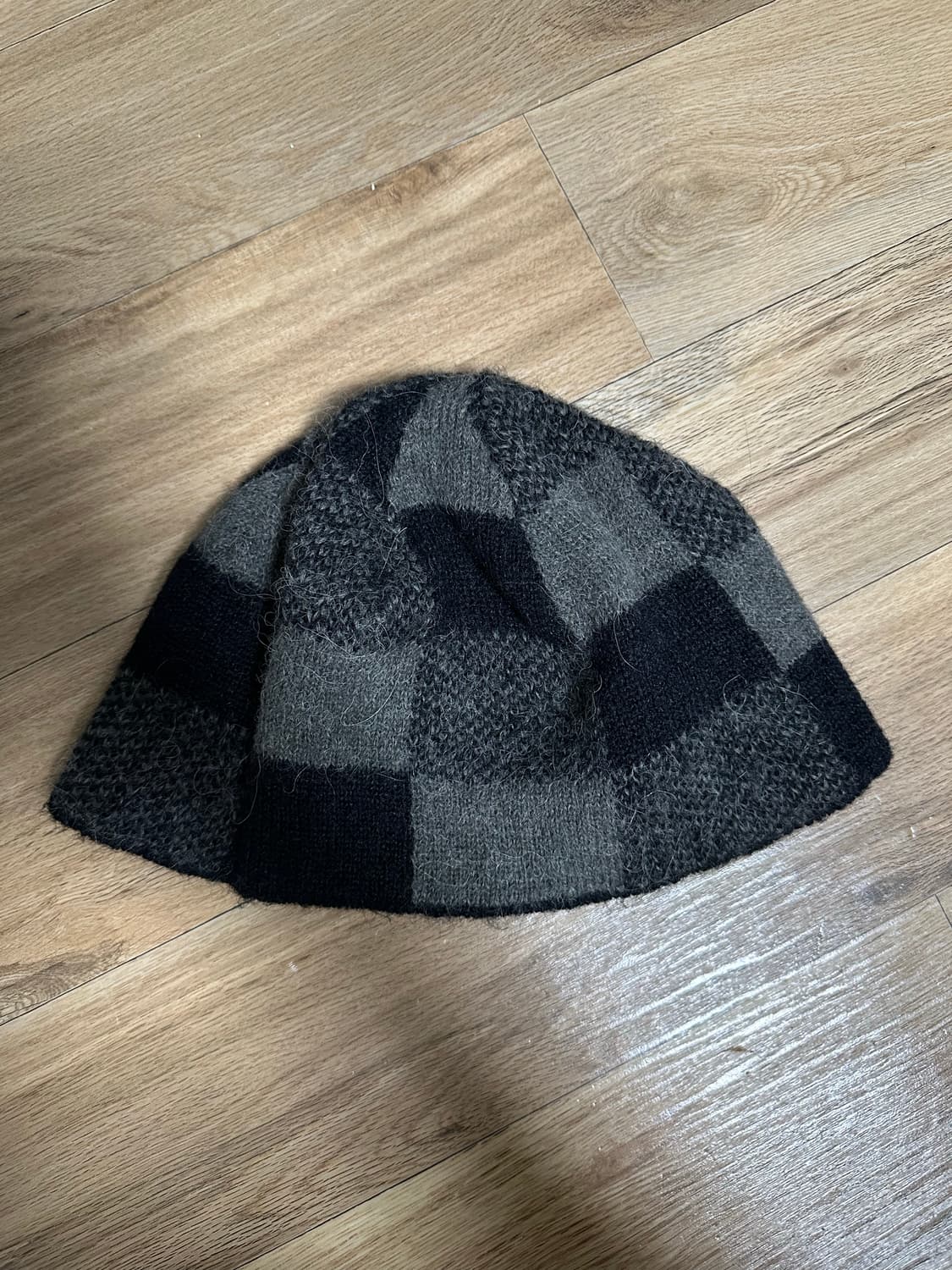 폴리테루 체커보드 머플러 +비니 상품이미지3