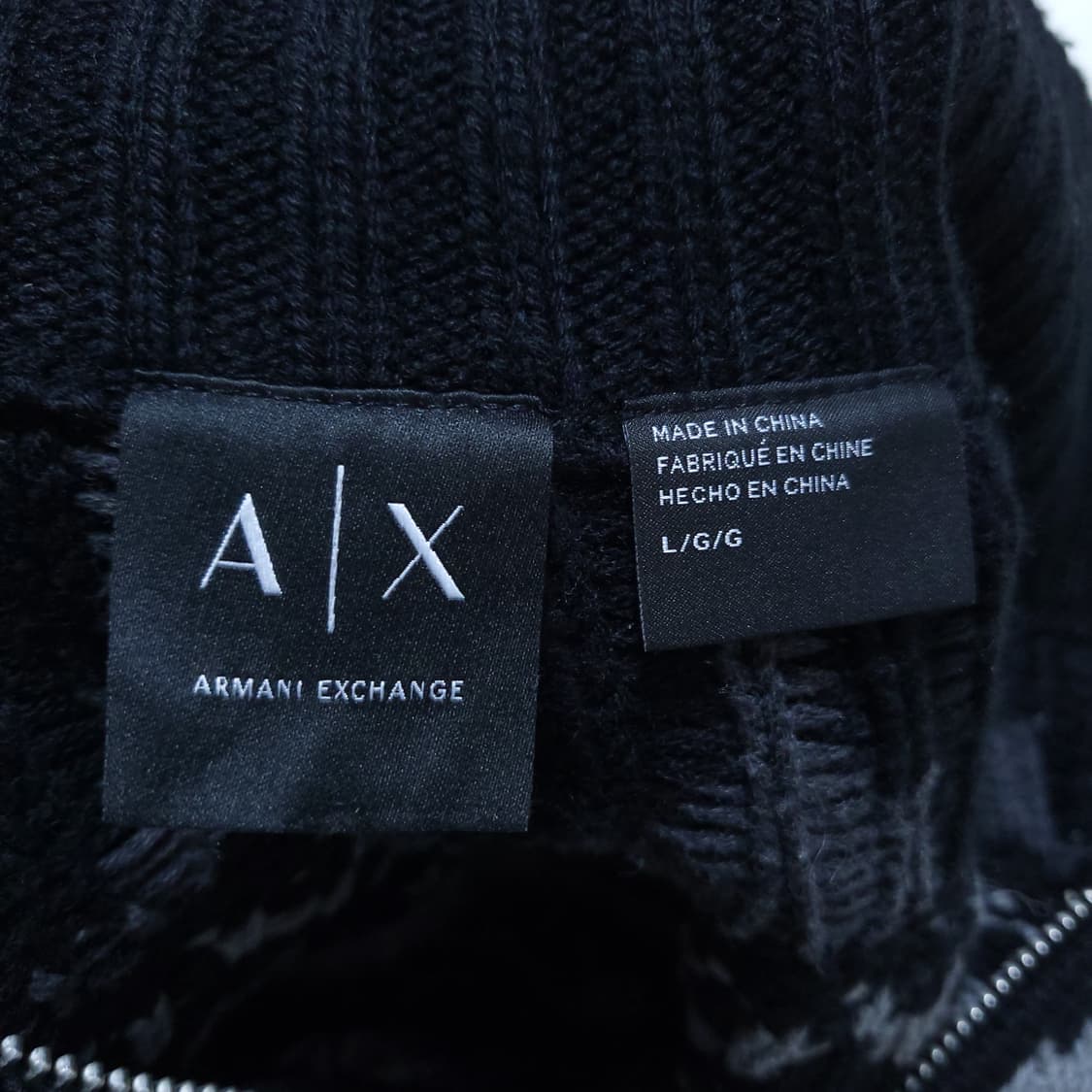아르마니 익스체인지 남성 니트집업 L 0209 상품이미지3