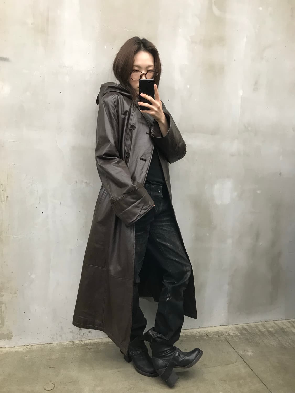 Real leader hood long coat 상품이미지3