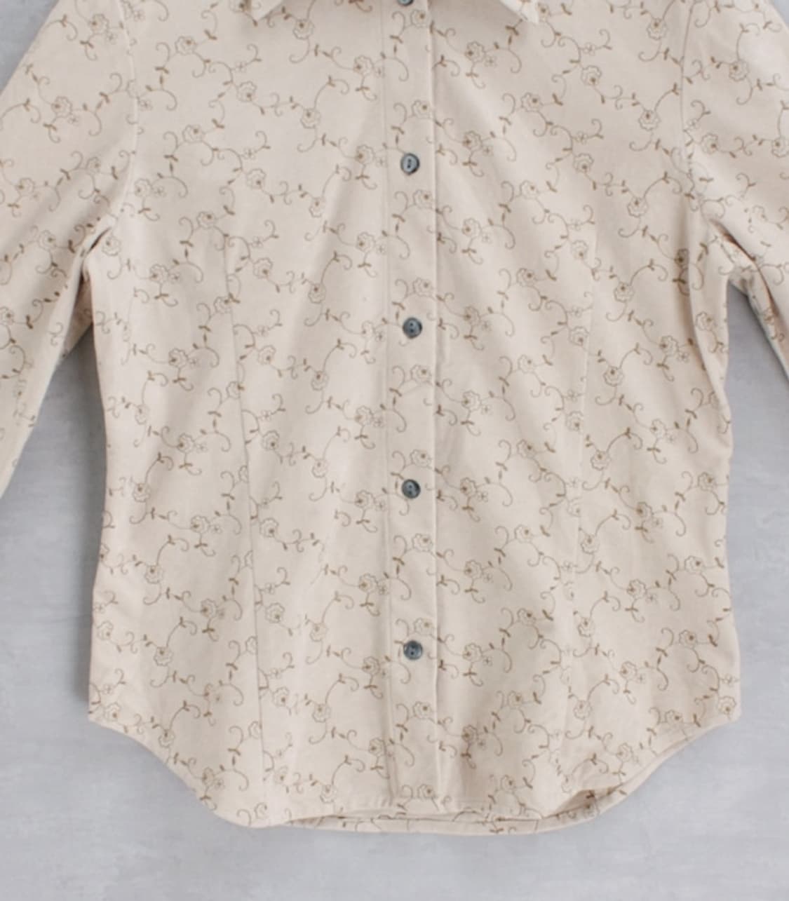 아이보리 자수 셔츠 상품이미지5