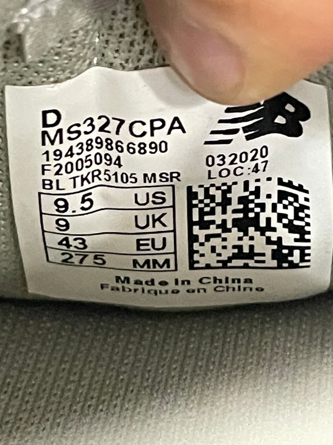 뉴발란스 327 그레이 오크 레몬 275 상품이미지10