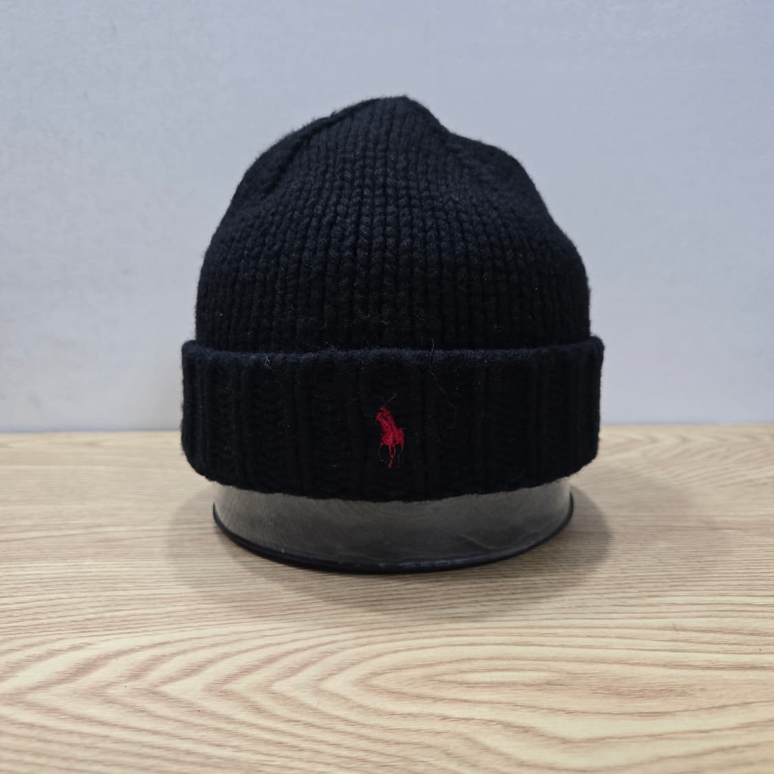 OS 폴로랄프로렌 램스울 비니 블랙 레드 포니 상품이미지5