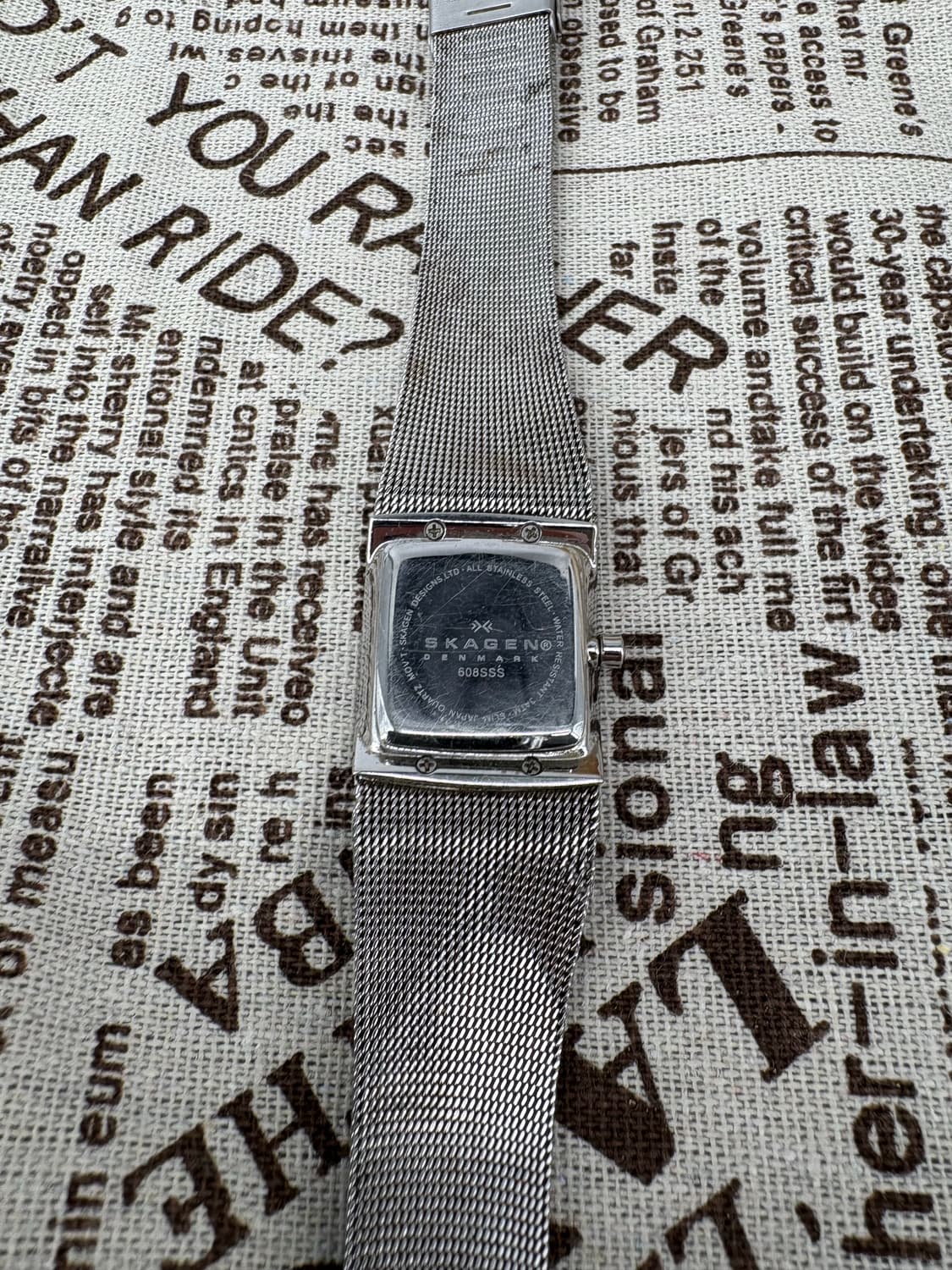 SKAGEN 여성 메쉬 스트랩 크리스털 빈티지 시계 상품이미지2