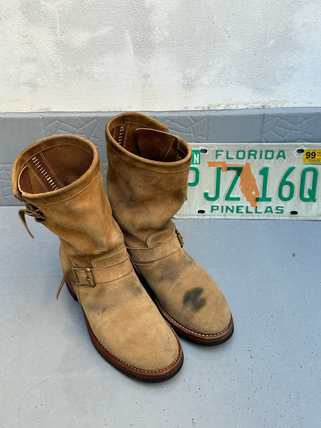 [아르고] •Kudu Suede Engineer Boots 상품이미지1