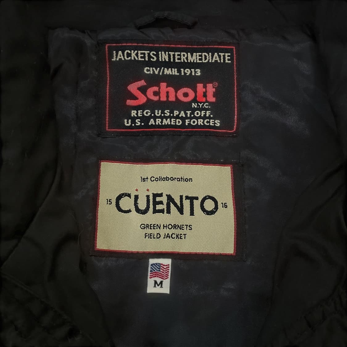 쇼트 Schott x 쿠엔토 멀티 포켓 필드 자켓 블랙 상품이미지5