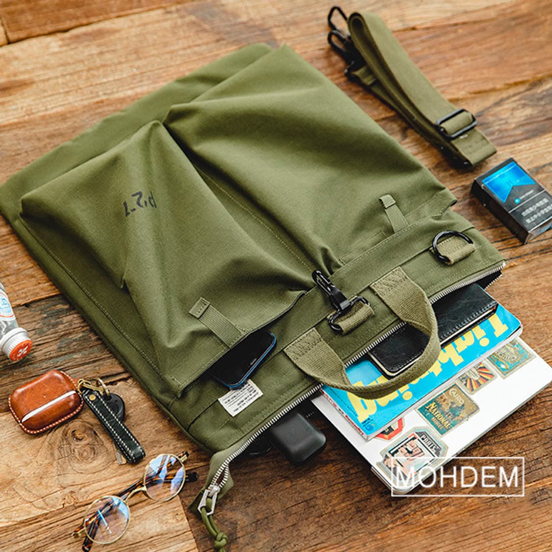 [Uinsex] 밀리터리 빈티지 캔버스백 상품이미지2