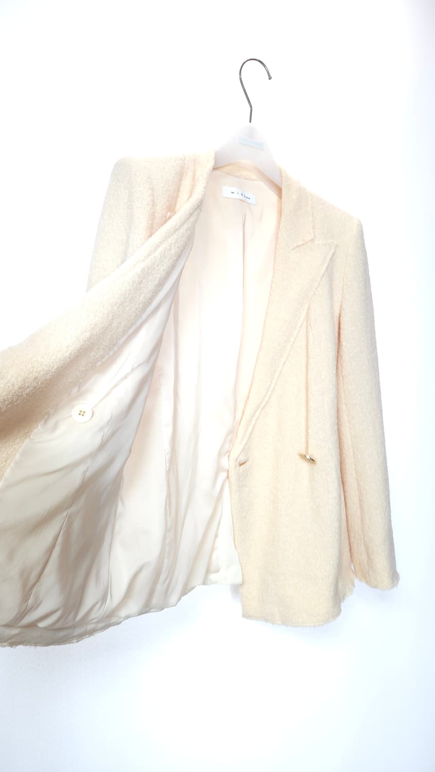 미샤 MICHAA 부클 울블렌드 더블 자켓 55 사이즈 상품이미지7