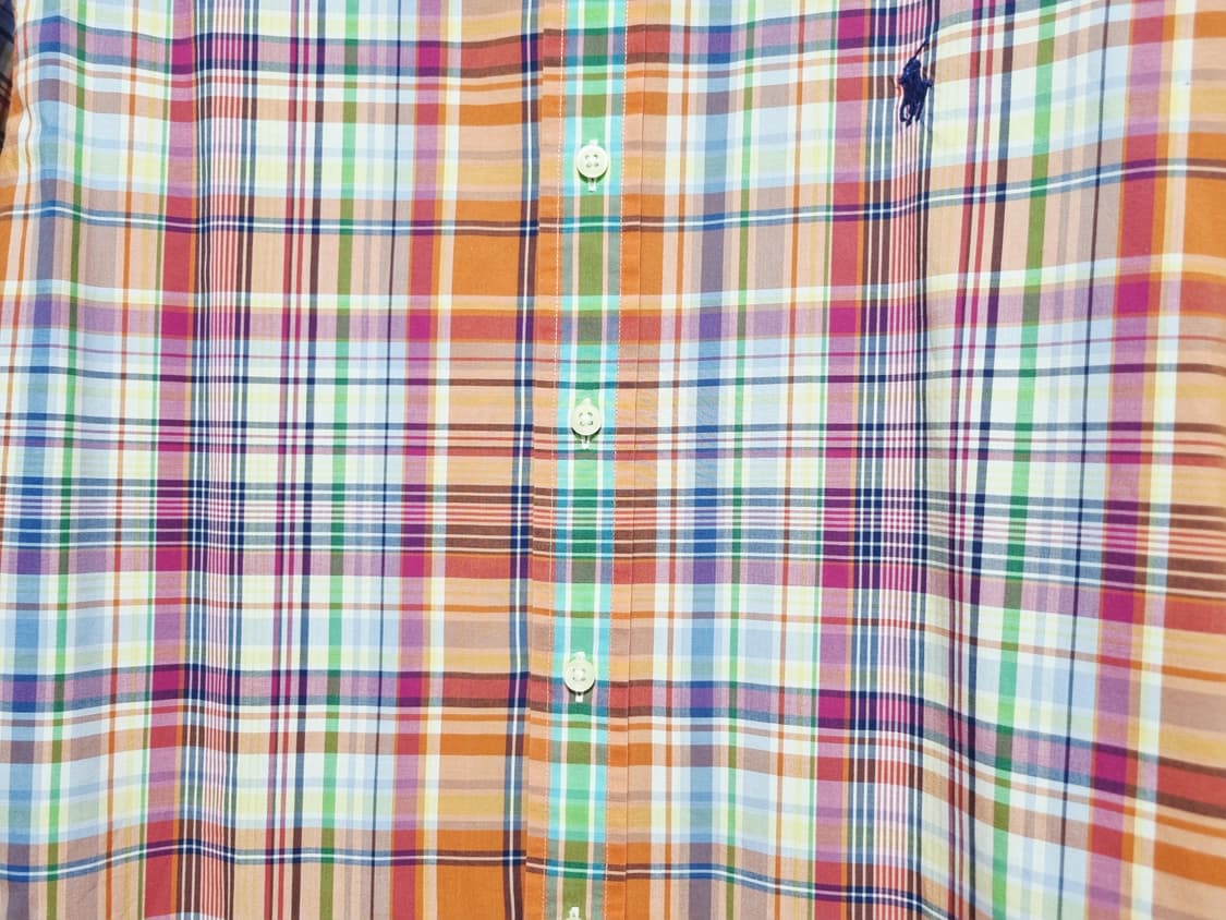 남성 폴로 랄프로렌 POLO 멀티컬러 타탄 체크 패턴 긴팔 남방 셔츠 상품이미지7