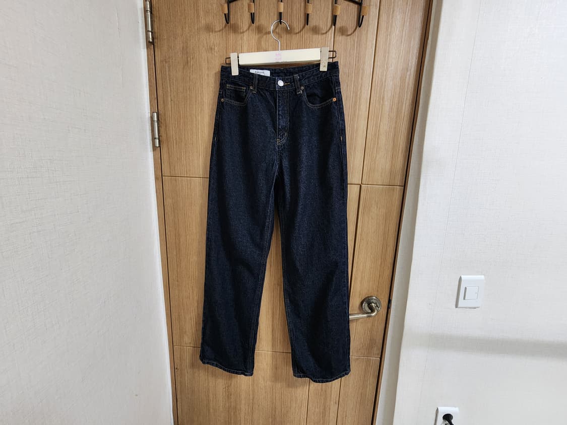 (M)여성 에잇세컨즈 생지 턴업 스트레이트 데님 팬츠 상품이미지2