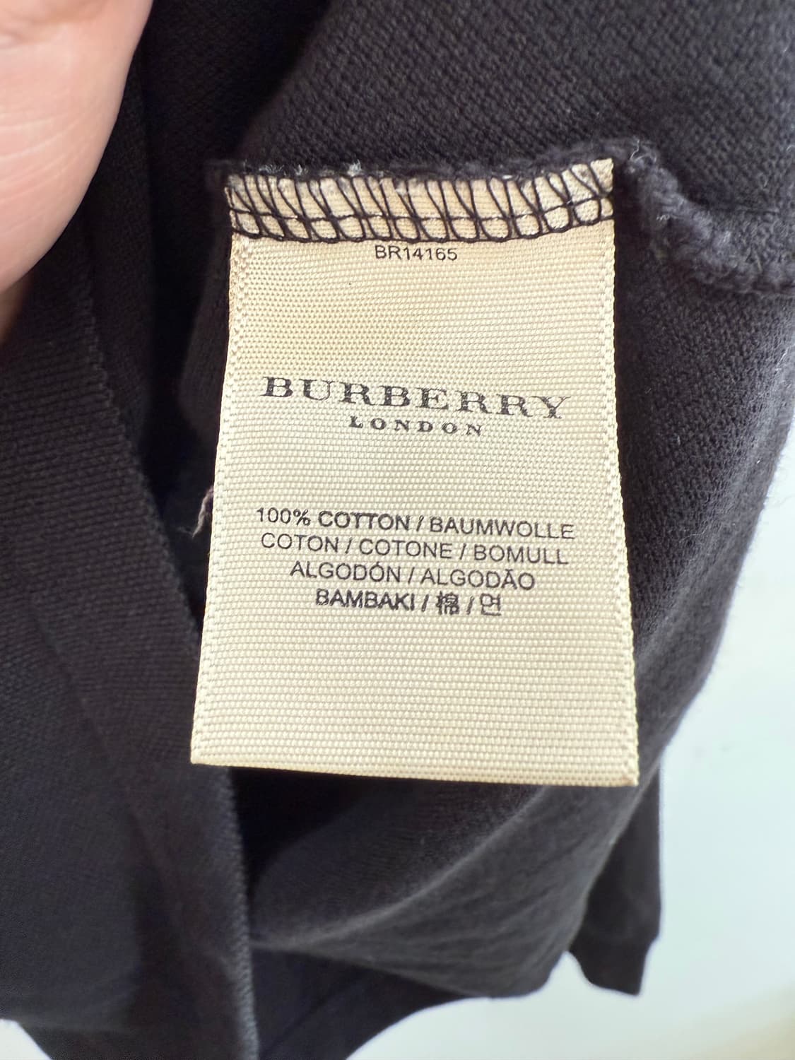 버버리 긴팔 카라티 상품이미지4