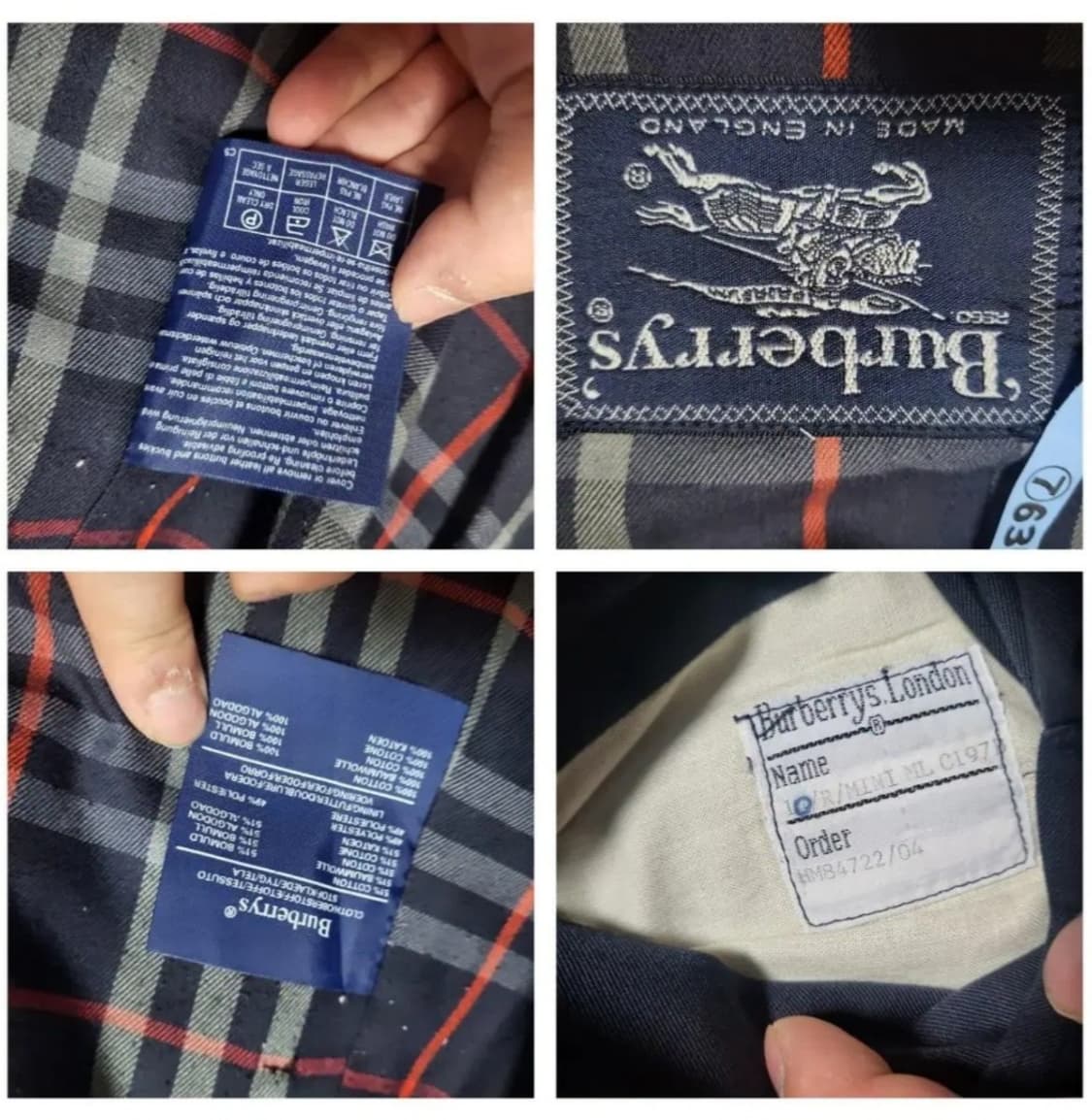 (M) 버버리트렌치코트 버버리코트  버버리맥코트 버버리발마칸코트 상품이미지9