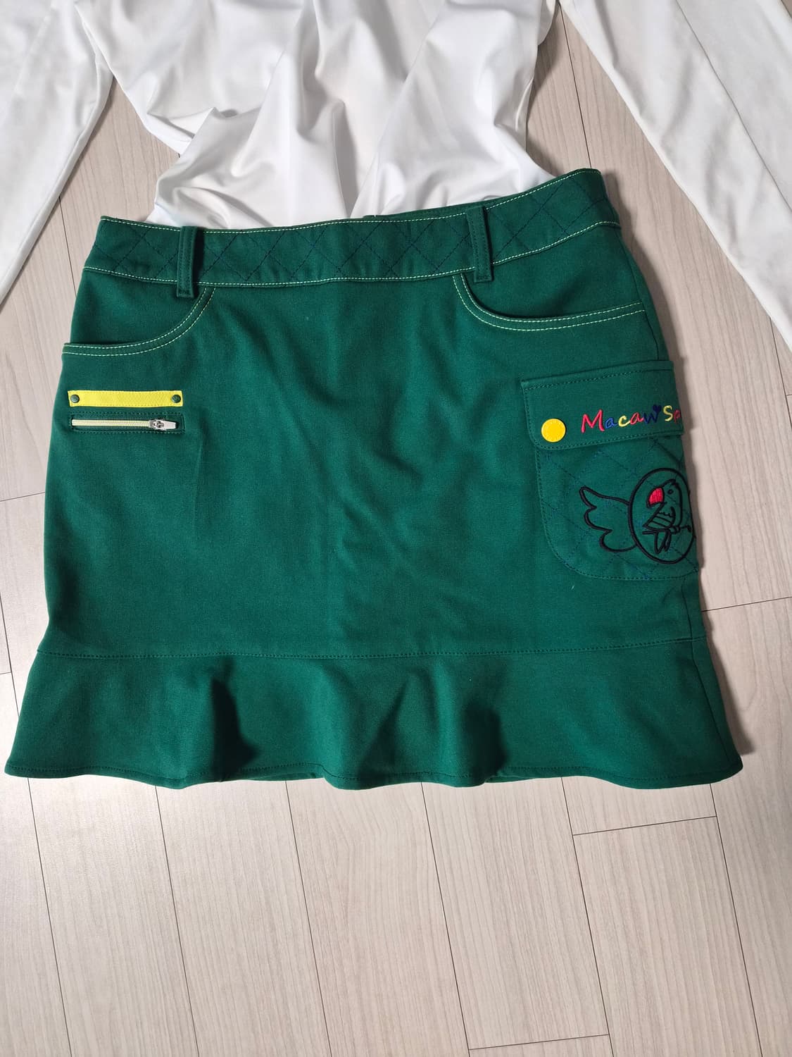 [Macaw Sports] 마코 스포츠 여성 골프 큐롯 스커트 (딥그린) 상품이미지2