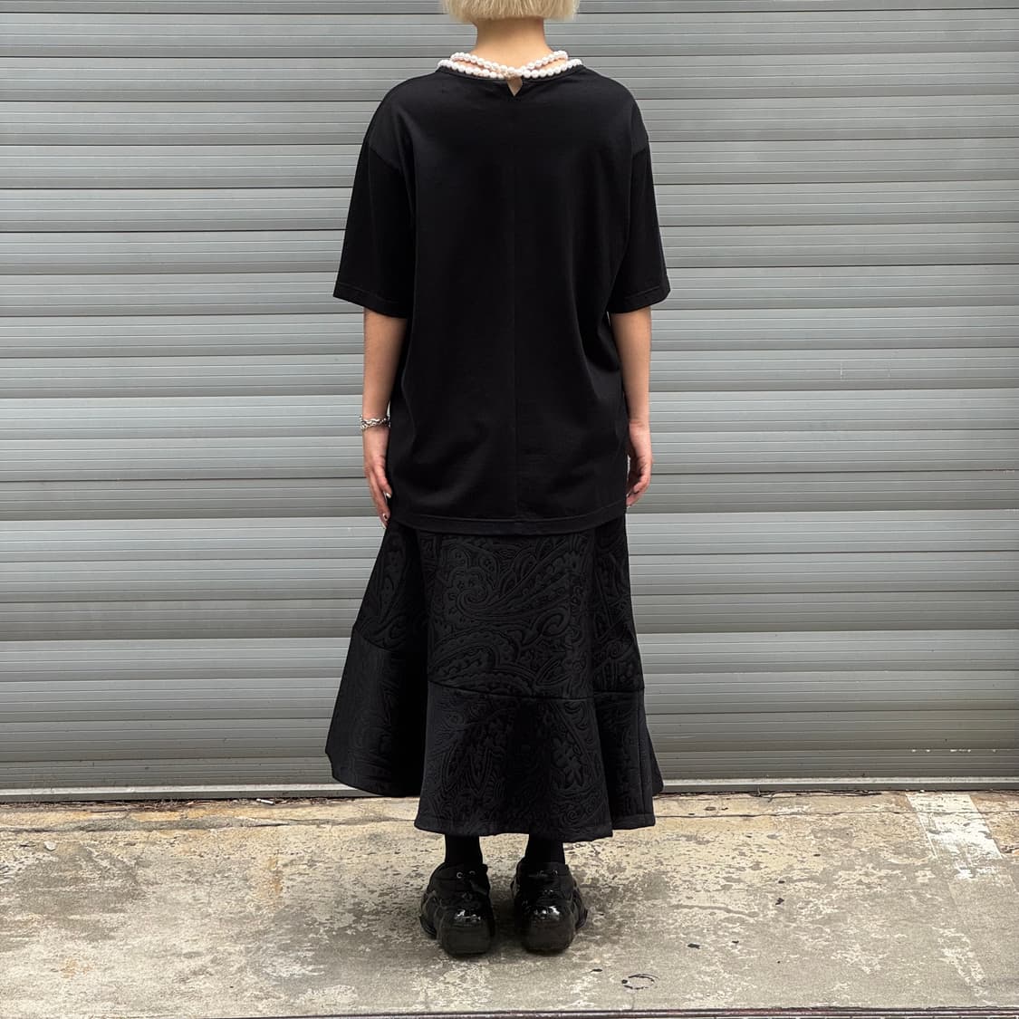 Pearl Neck Tunic T-Shirt 상품이미지9