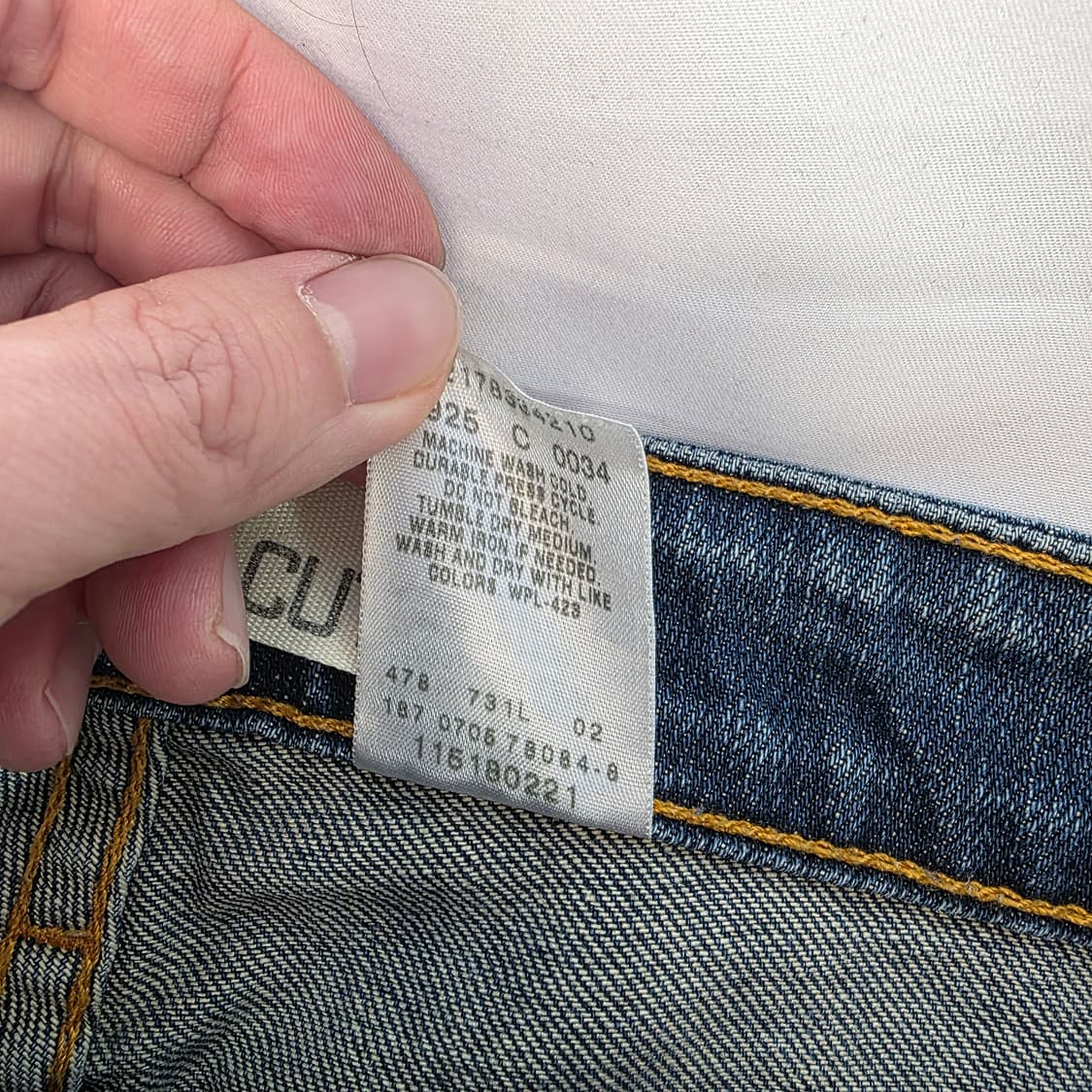 [28]00s 리바이스 518 슈퍼로우 부츠컷 데님팬츠 상품이미지5