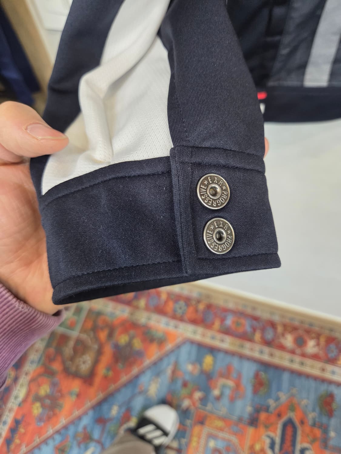 Exr 빈티지 레이싱 데님 져지 집업자켓 xl 상품이미지5