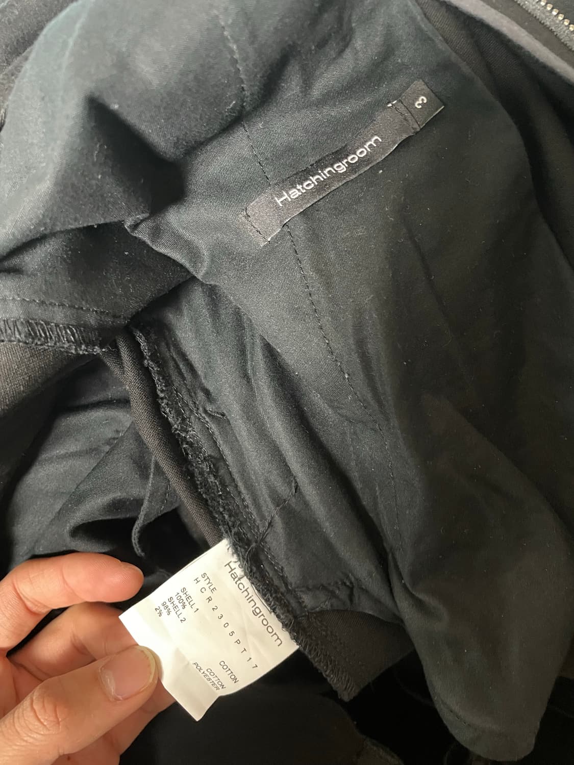 해칭룸 집팬츠 블랙 사이즈3 상품이미지3