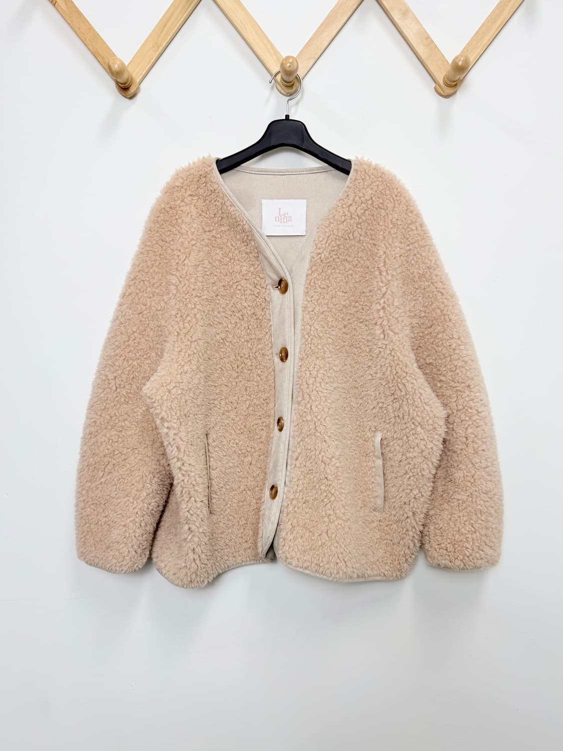 르리나 울 시어링 자켓 울100% 상품이미지4