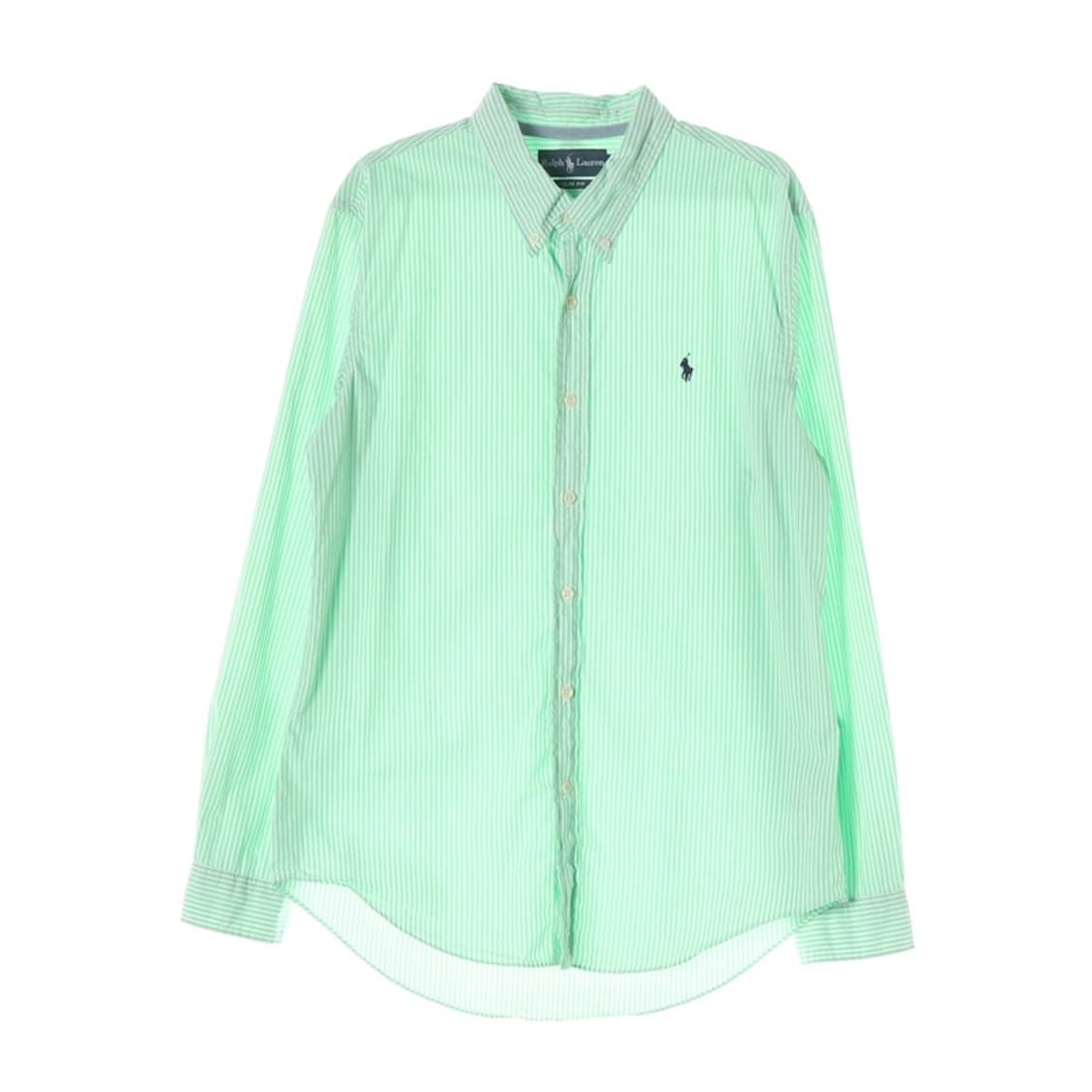 폴로 랄프로렌 민트 스트라이프 슬림핏 셔츠 L 상품이미지1
