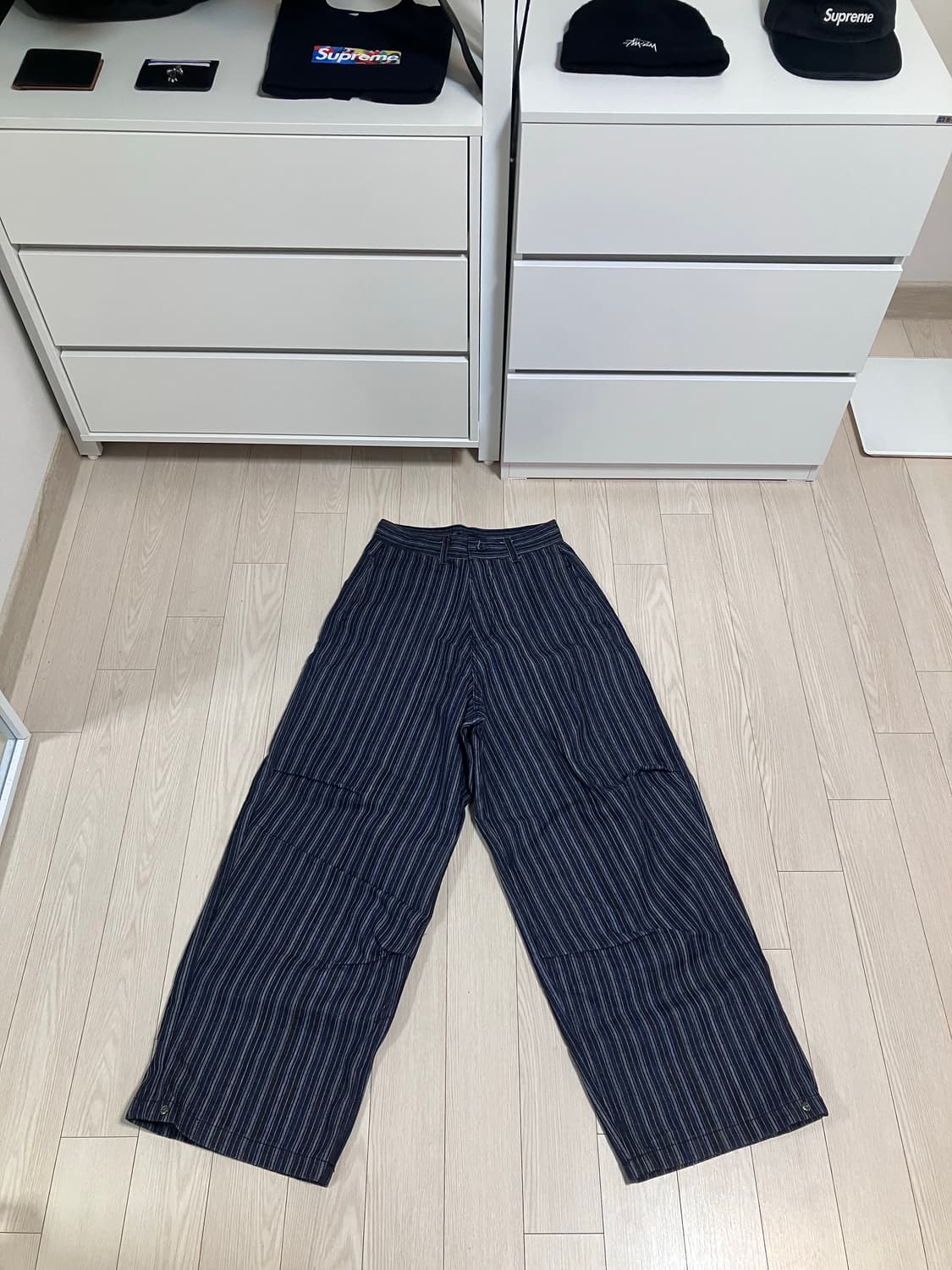 스트라이프 팬츠 상품이미지1