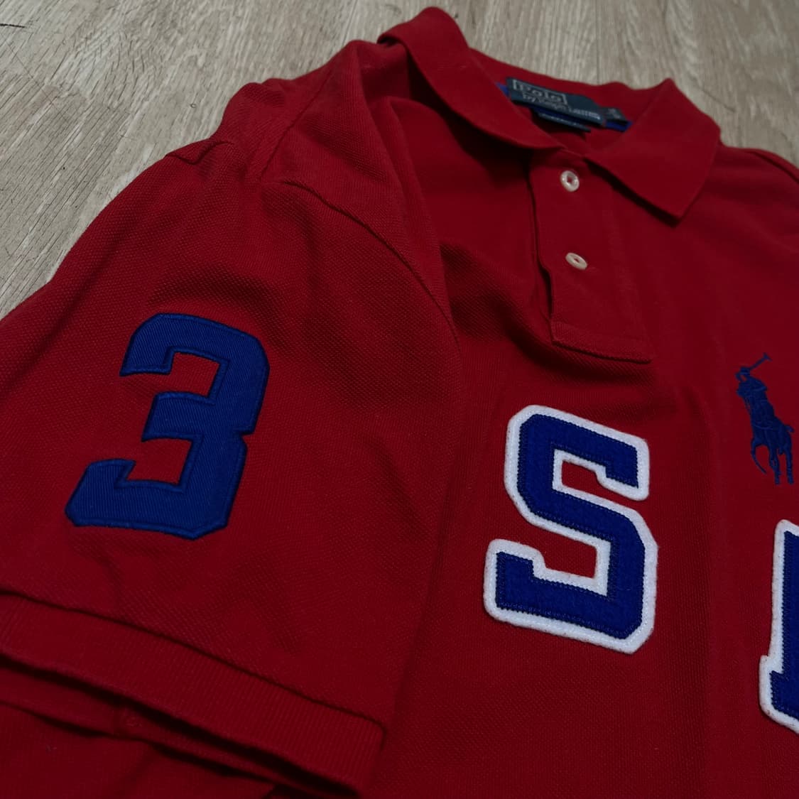 폴로 랄프로렌 USA 로고 3 커스텀핏 PK 반팔 카라티 L/100 상품이미지5