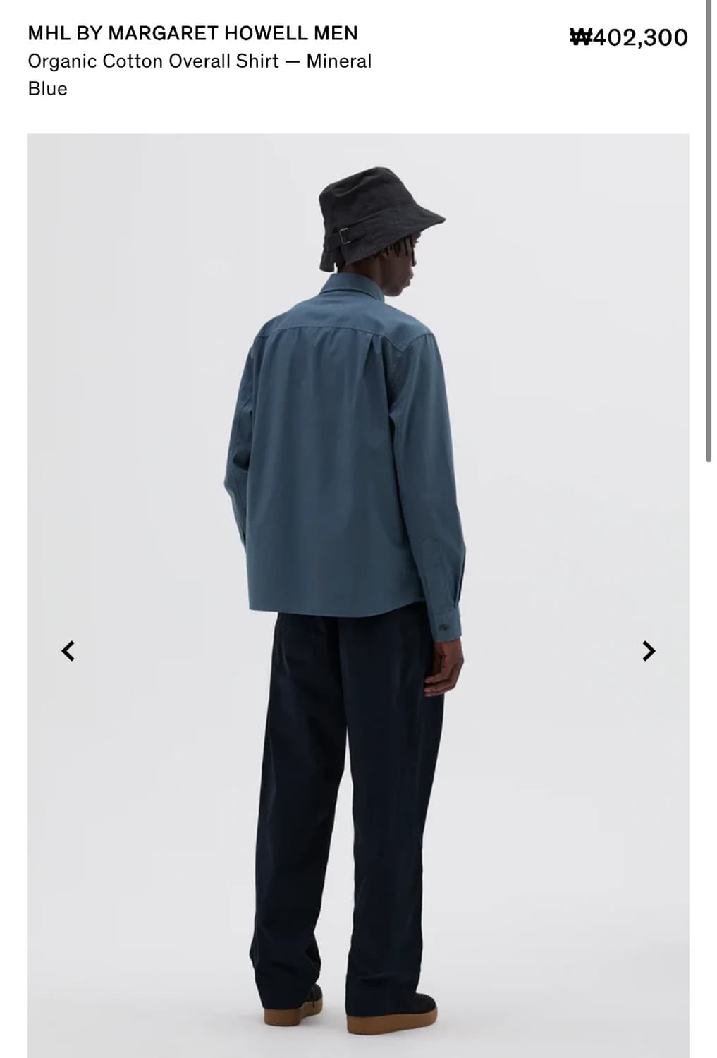 MHL OVERALL SHIRT Msize 상품이미지2