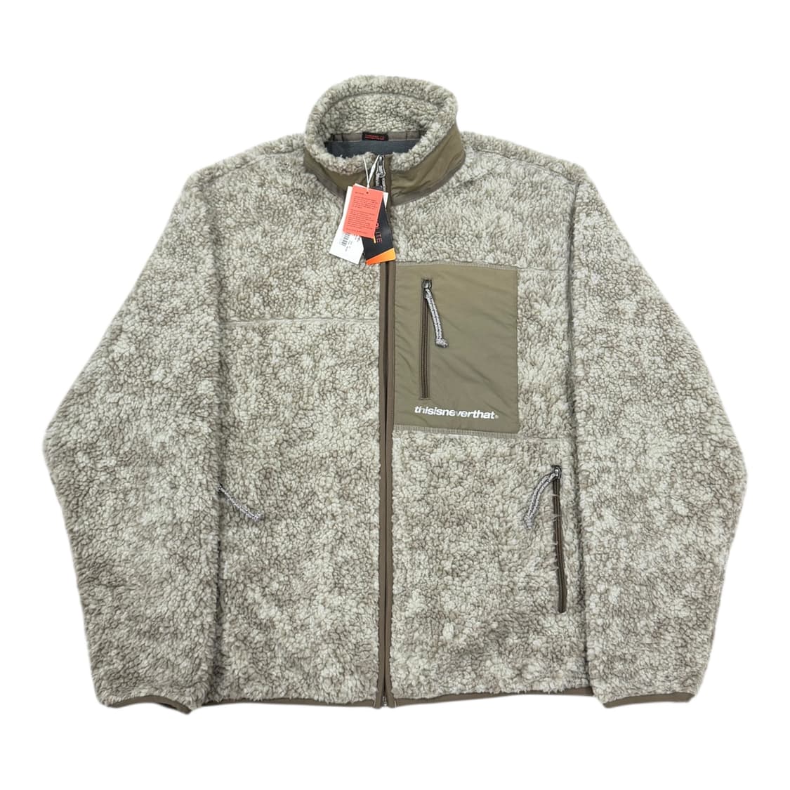 디스이즈네버댓 쉐르파 플리스 후리스 자켓 스톤 M 상품이미지1