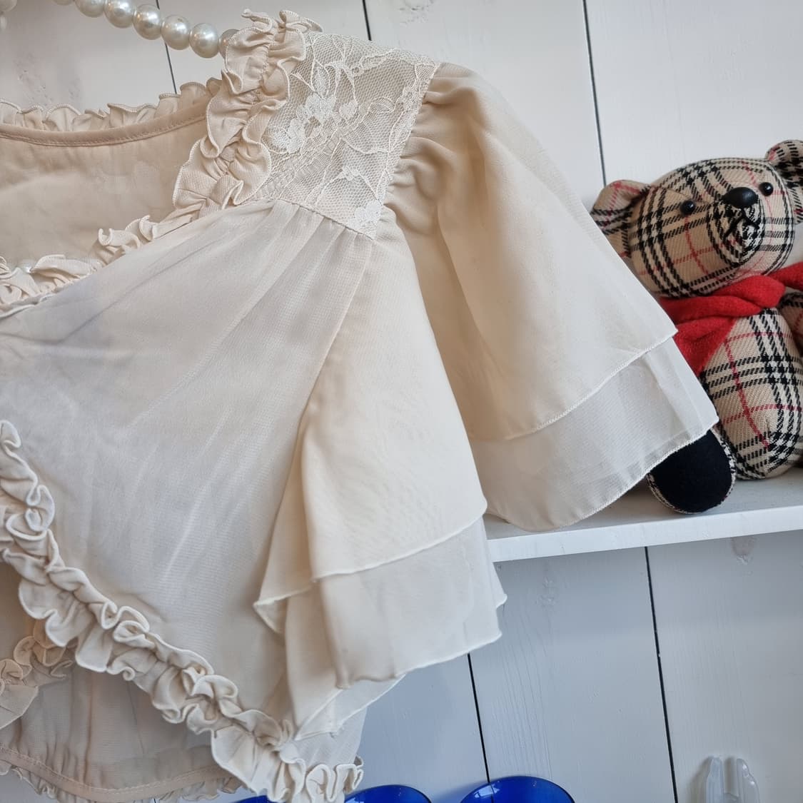 레이스 프릴 쉬폰 볼레로 상품이미지3